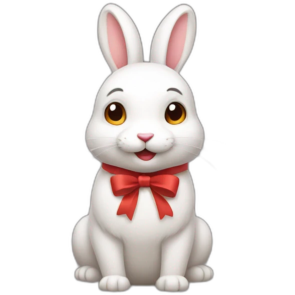 rabbit from gift box emoji