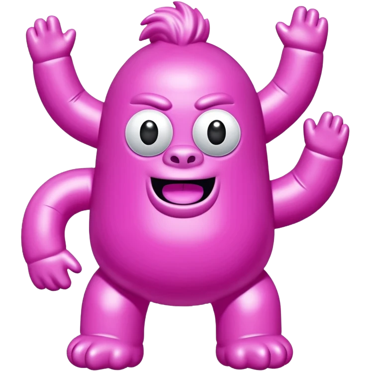 jeff koons spam yeti pink inflatable pinata emoji