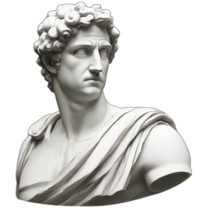 greek statue thinking meme emoji