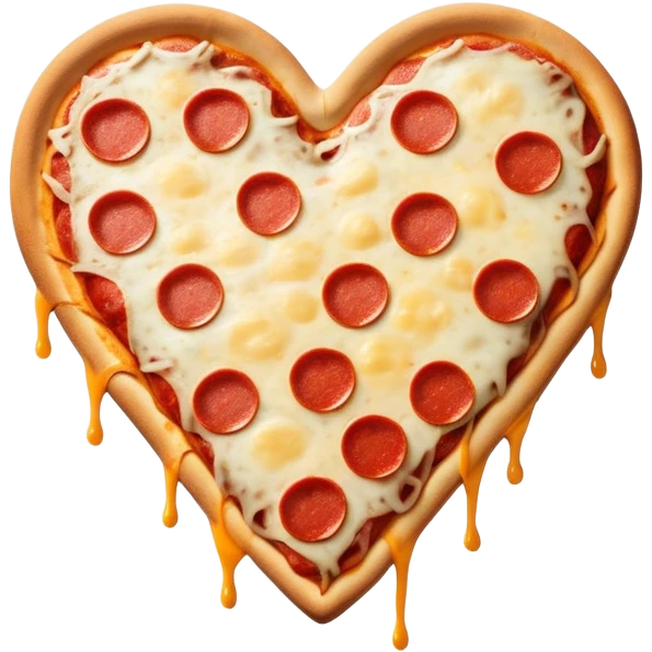 Pizza heart emoji