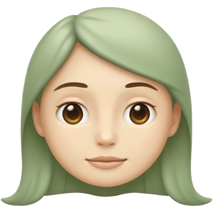 Minimal wellness emoji representing tighter skin and firmness,
subtle lifting effect, smooth contours, calm and natural,
no beauty or cosmetic symbols, soft sage green color palette emoji
