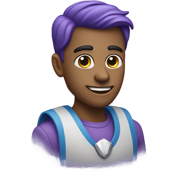 Purple and blue heart emoji