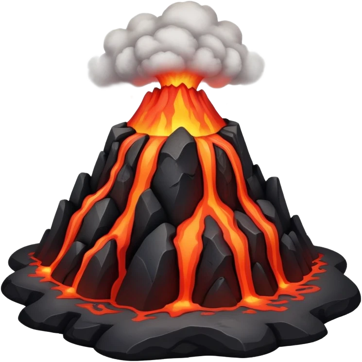 Hawaiian volcano emoji