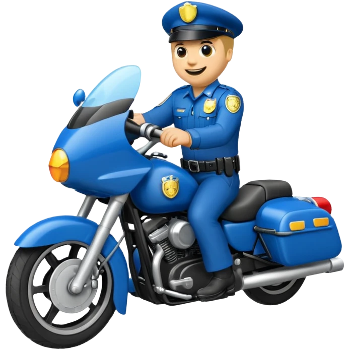 Motorlu polis emojisi emoji