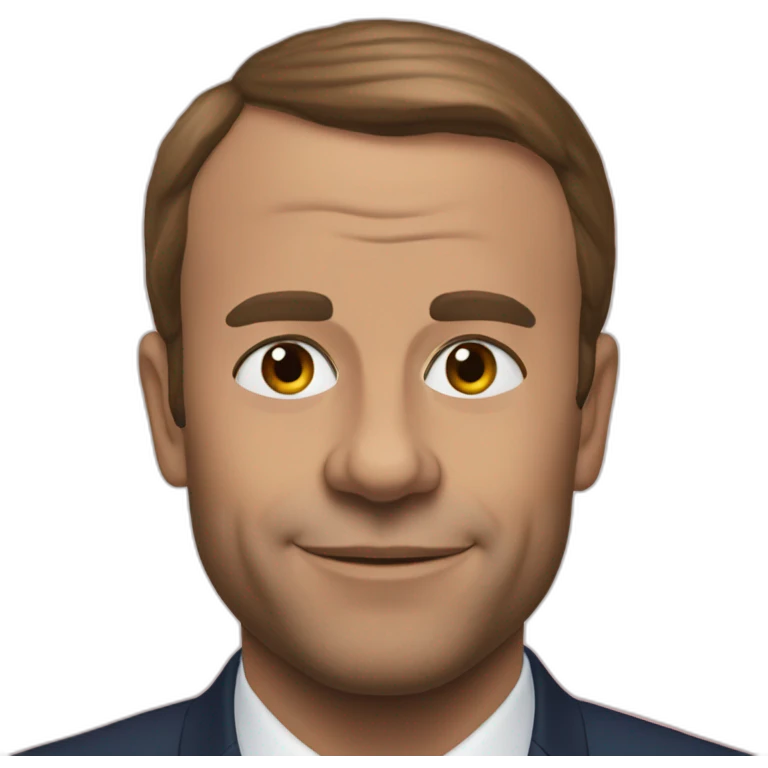 Macron embrasse Mbapé emoji