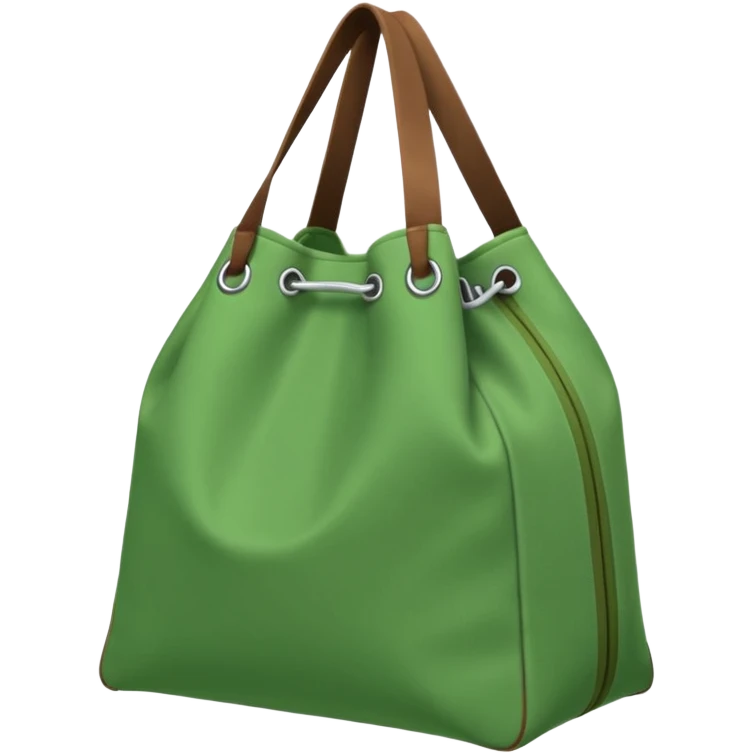 sac de sport vert sans motif emoji