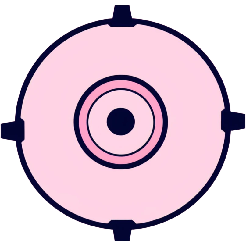 Pink setting gear emoji