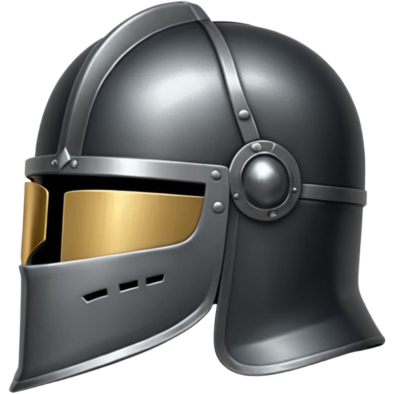knight helmet black emoji