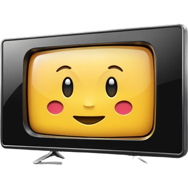 smart 4k big thin screen tv, iPhone emoji style emoji