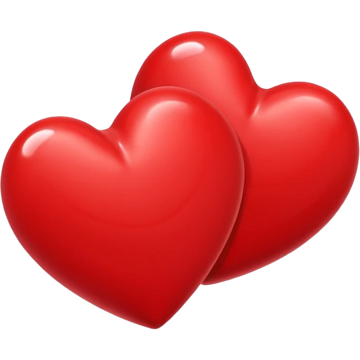 one red hearts emoji