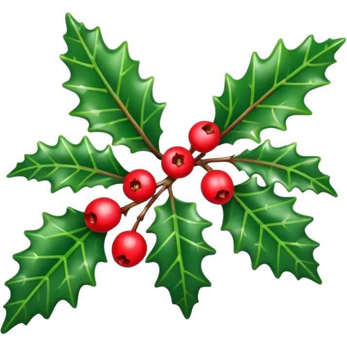 holly sprig emoji