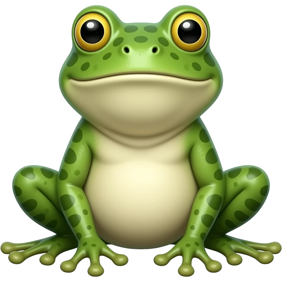 A frog with a big human cock emoji