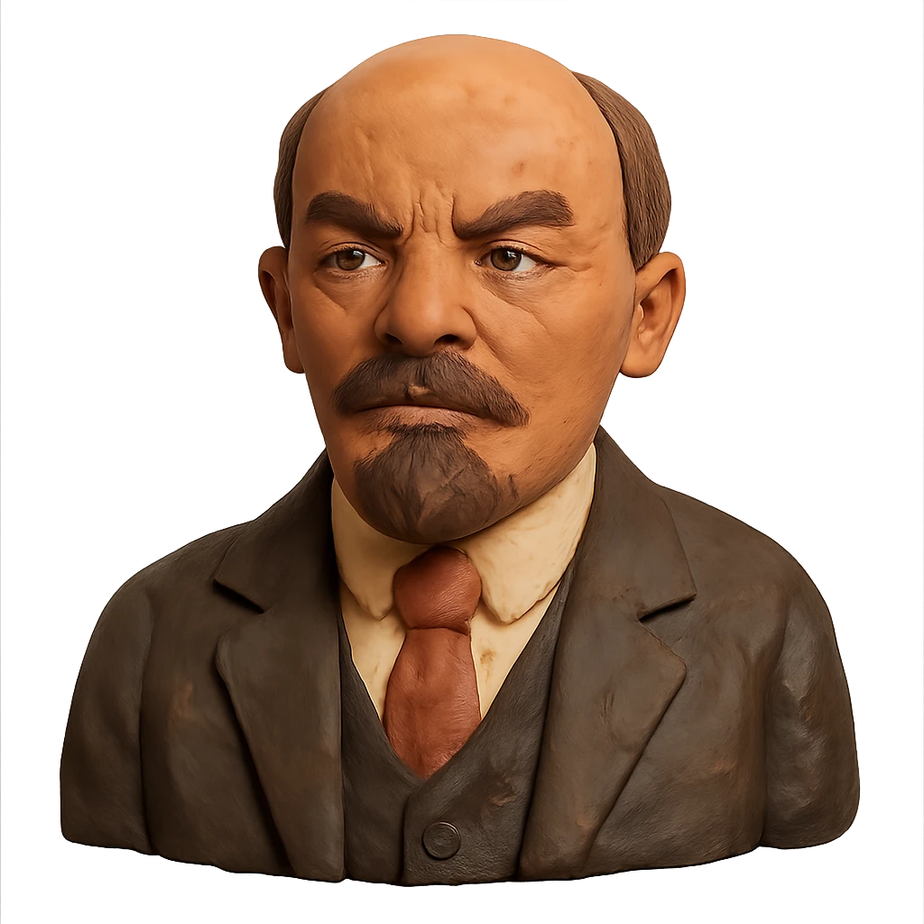 claymation style portrait of Lenin emoji