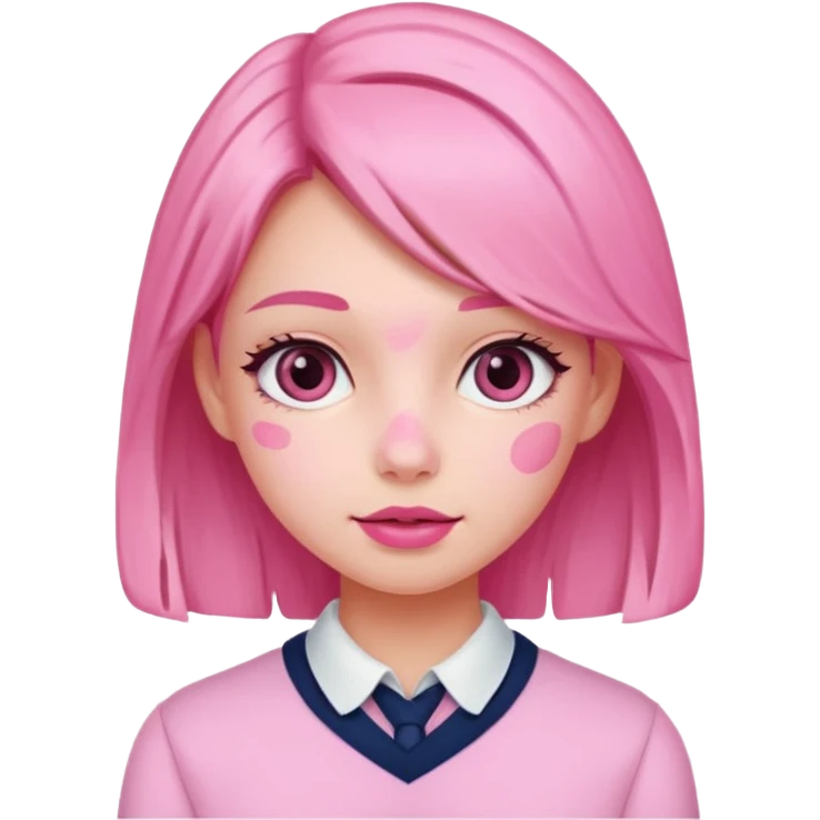 Cute preppy and pink emoji
