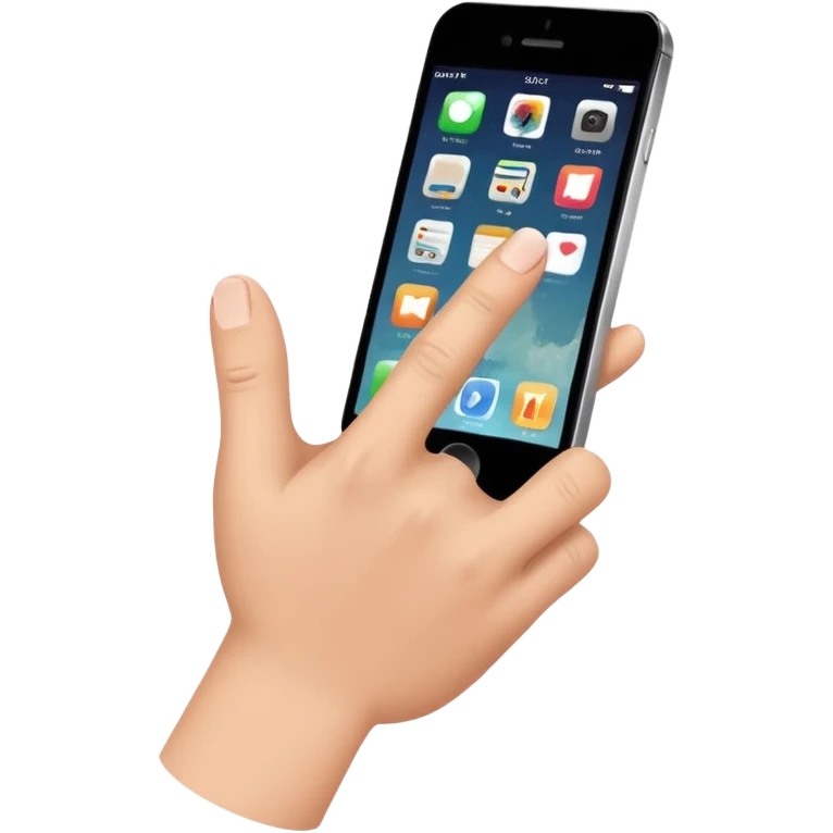 Finger thumb tap emoji