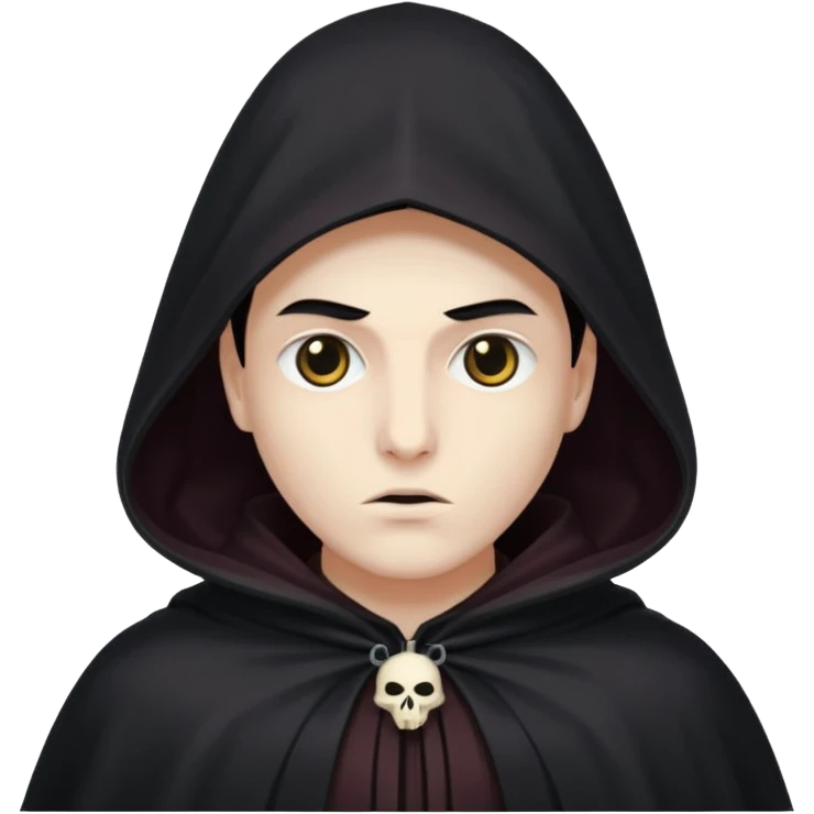 Shadowy Phantom with Cloak horror look emoji