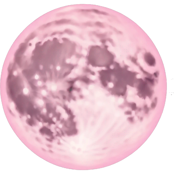pastel pink moon emoji