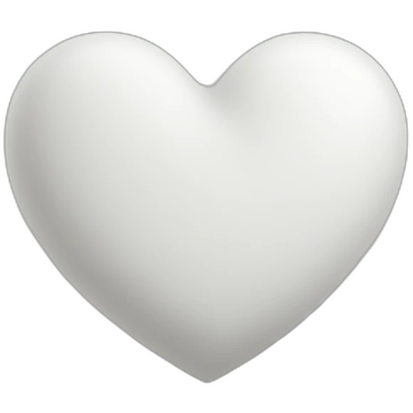 White heart emoji