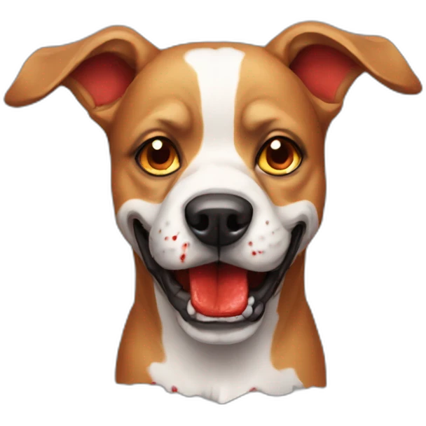 bloody dog emoji