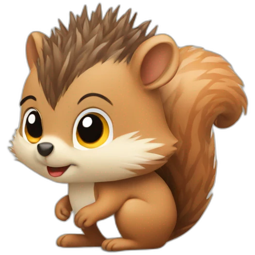 Squirrel hedgehog emoji