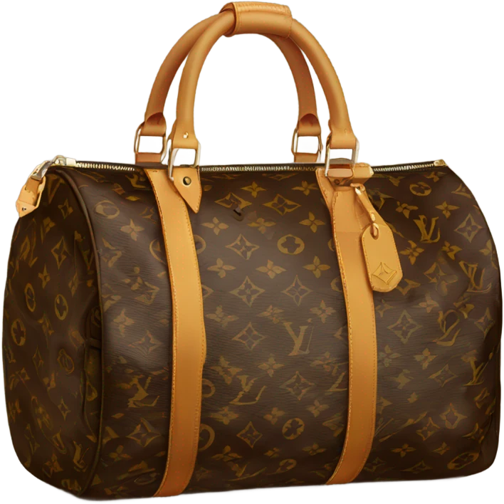 Louis Vuitton duffle bag emoji