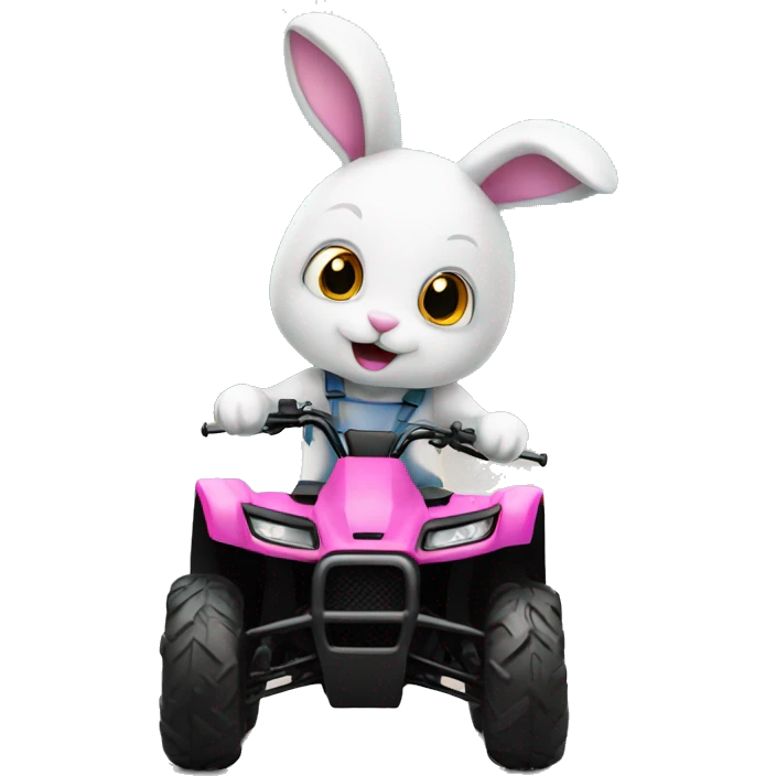 bunny driving a quad  emoji