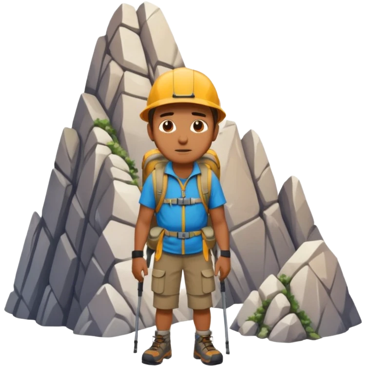 homme qui une montagne coincé dans les fesse emoji