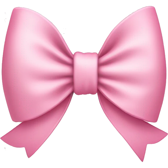 Baby pink bow emoji