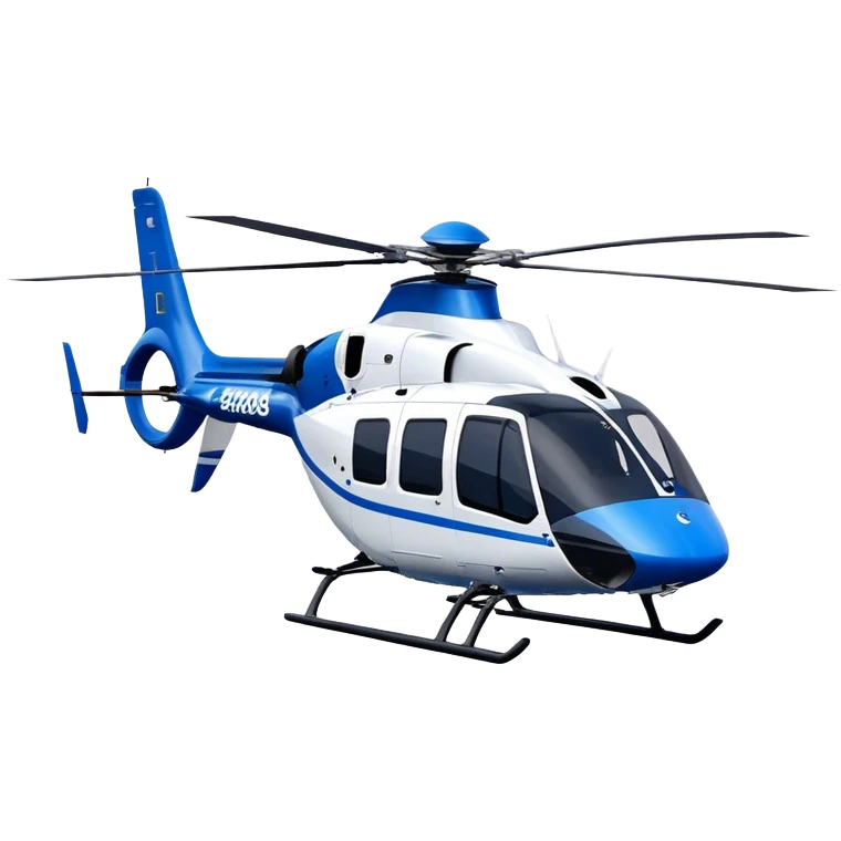 Eurocopter EC135 - Airbus Helicopters (Model Year: 2020) (Iconic colour: Blue and white) emoji