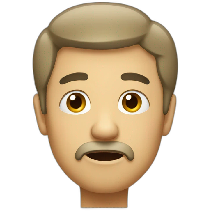 Confused man emoji
