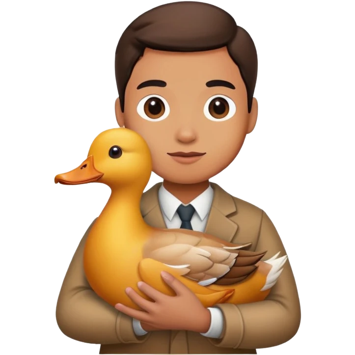 holding duck emoji