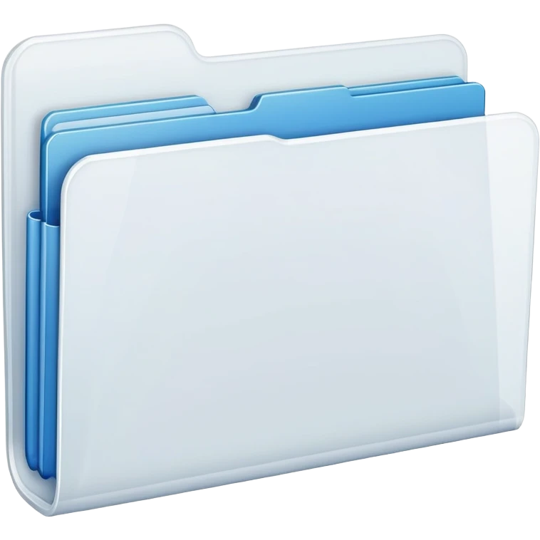 white/transparent folder emoji