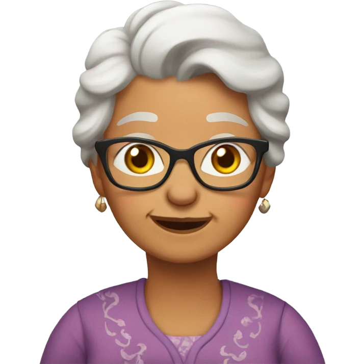 tabby cat as grandma emoji