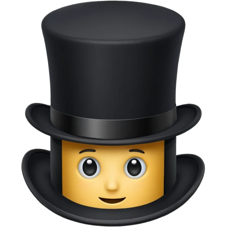 top hat emoji