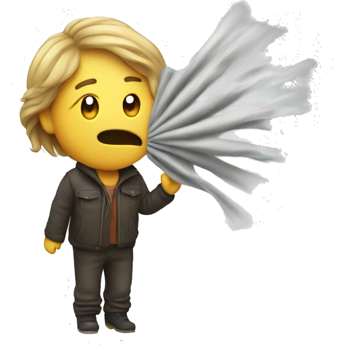 a blowing wind emoji
