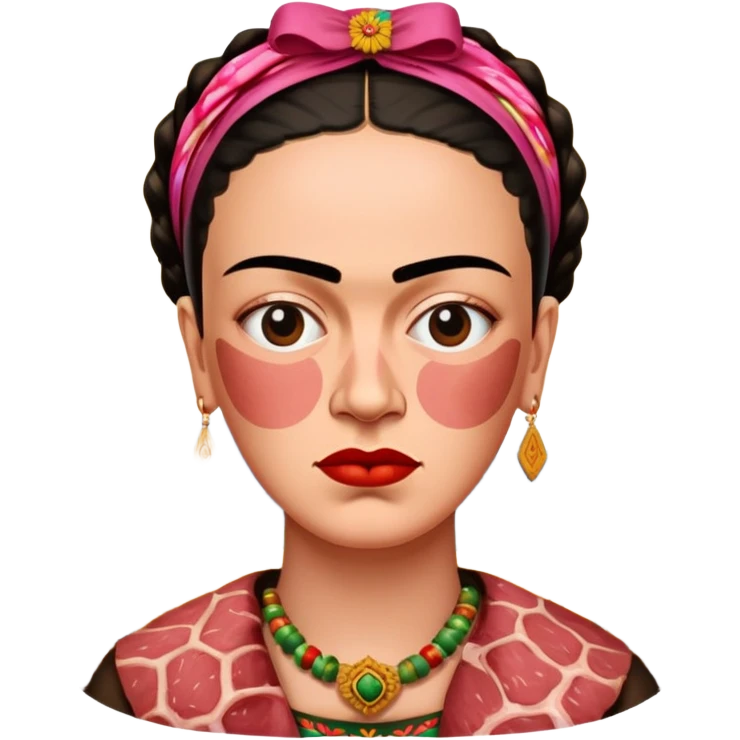 frida khalo style spam meat art landscape  emoji