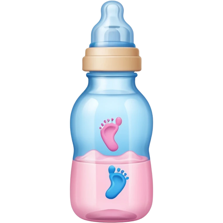 Work in a scripted font around lots of NICU related stuff; baby bottle, blue and pink footprints, monitoring emoji