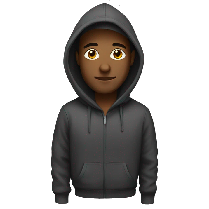 Man with hoodie emoji