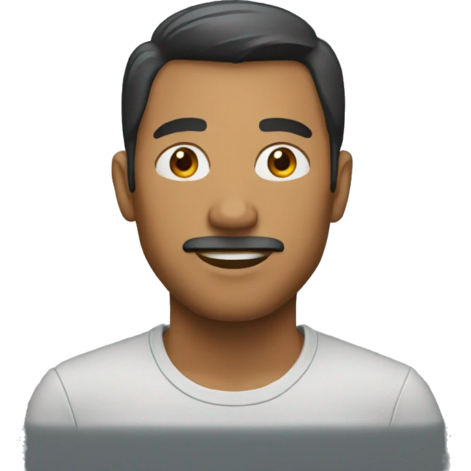 Man front profile emoji