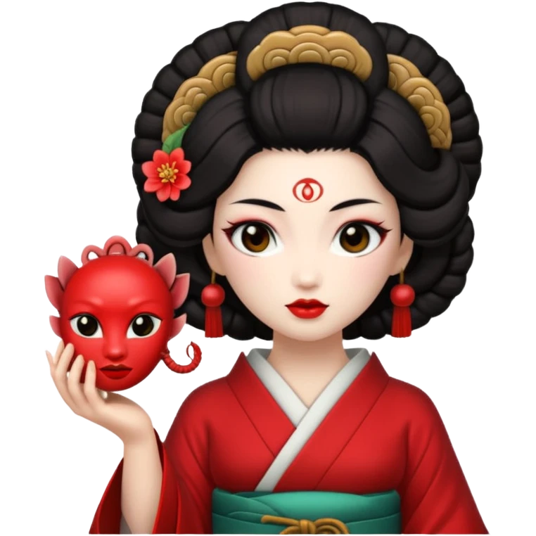 geisha hold medusa head  emoji