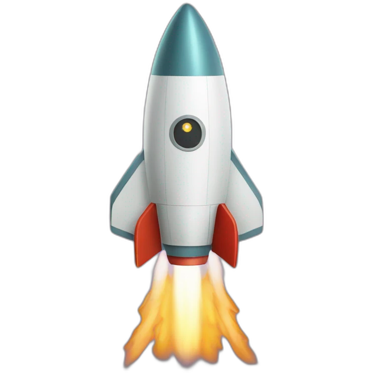 happy rocket emoji