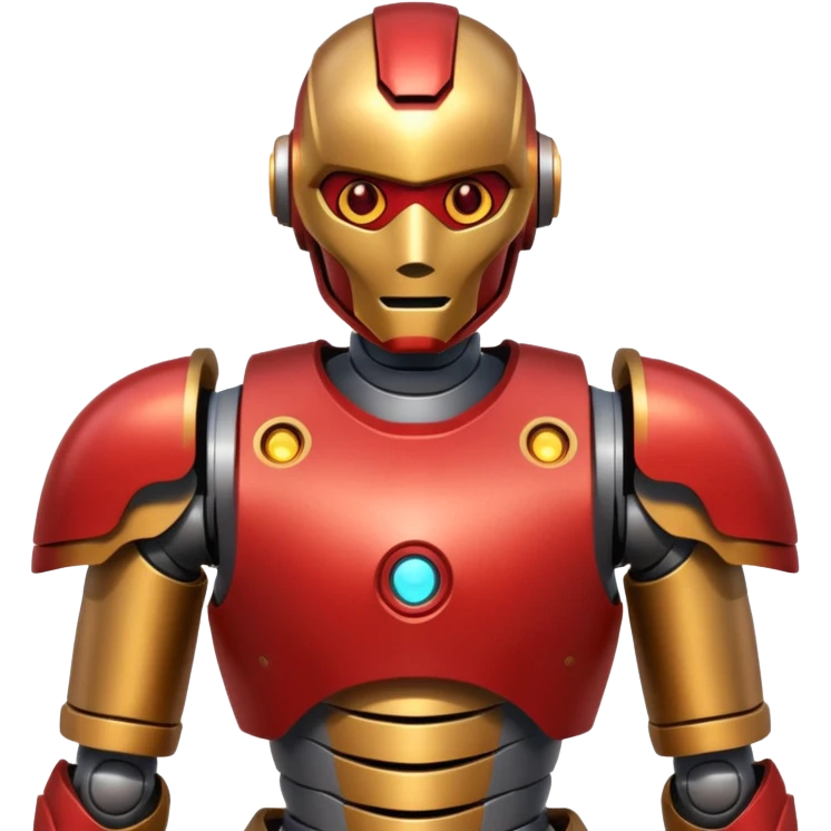 robot like ironman emoji