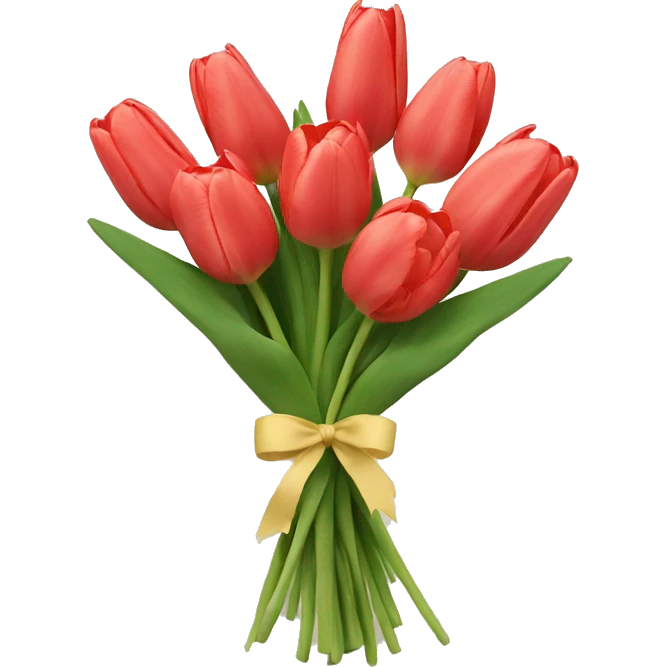 Tulip bouquet emoji