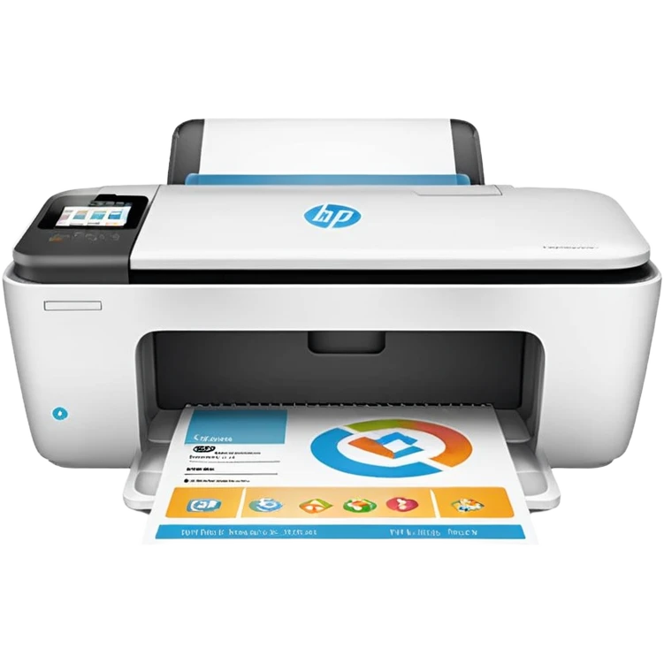 HP DeskJet 4175e printer with Instant Ink logo on the paper tray emoji