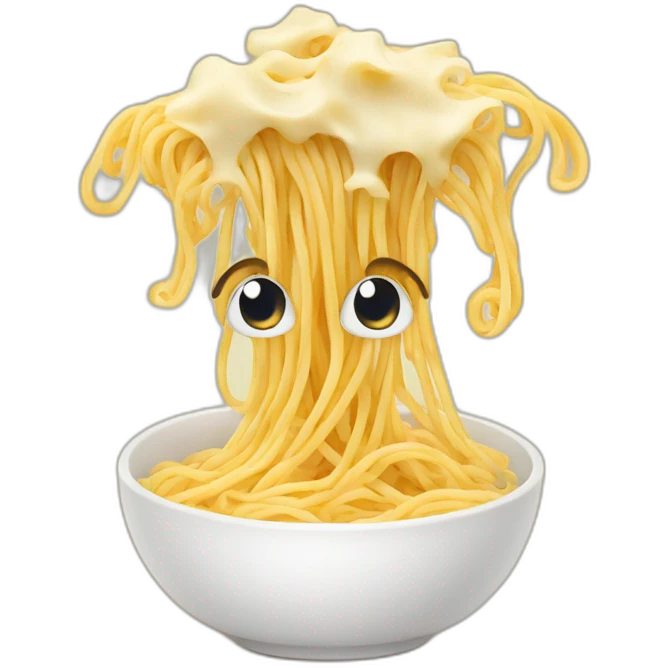 noodles with cheese  emoji