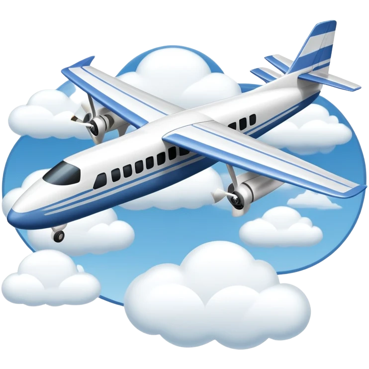 An icon featuring a remote-controlled model airplane soaring through the sky and clouds, with a detailed transmitter in the foreground. The sky is clear with motion lines showing flight. Transparent background emphasizes the precision, creativity, and joy of aeromodelling as a sport. emoji