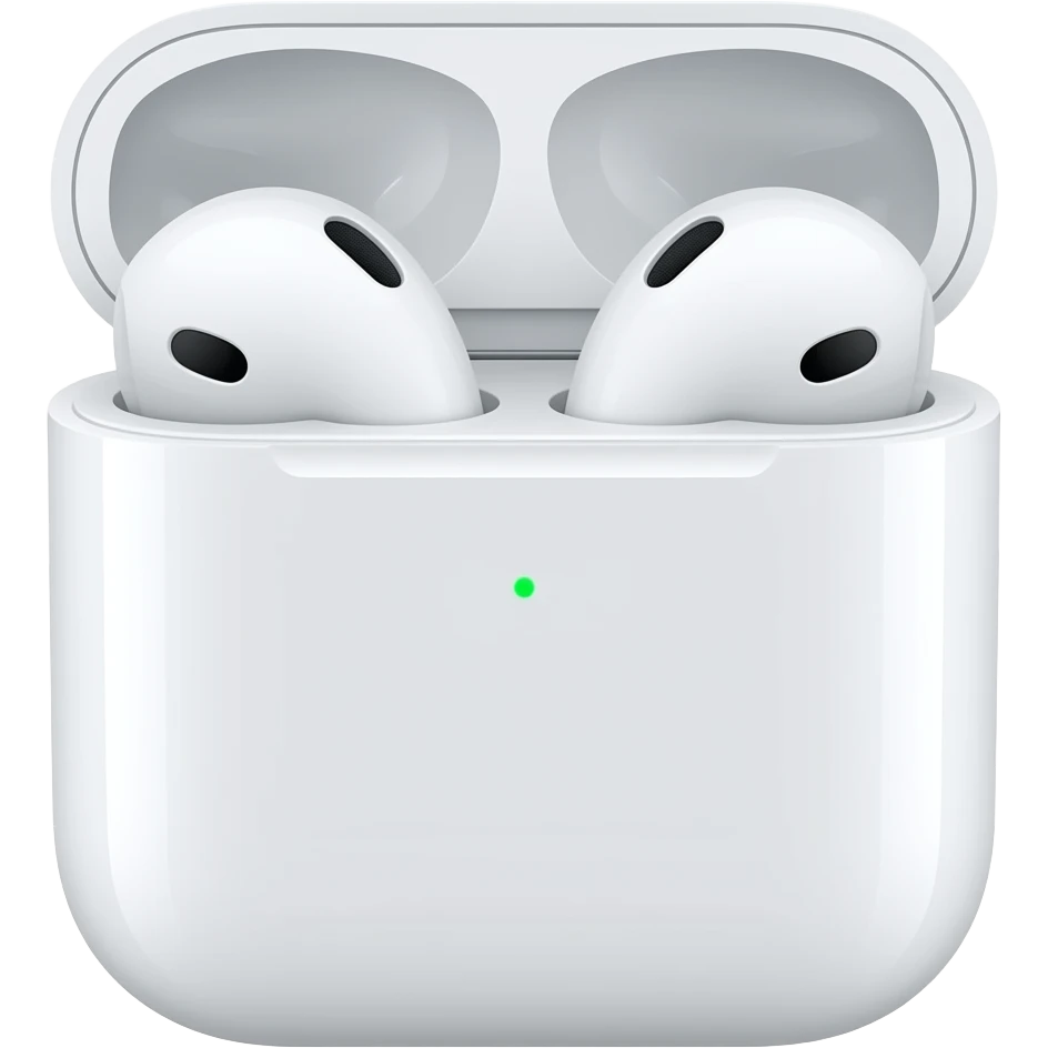 AirPods in an extremely simplified illustration emoji
