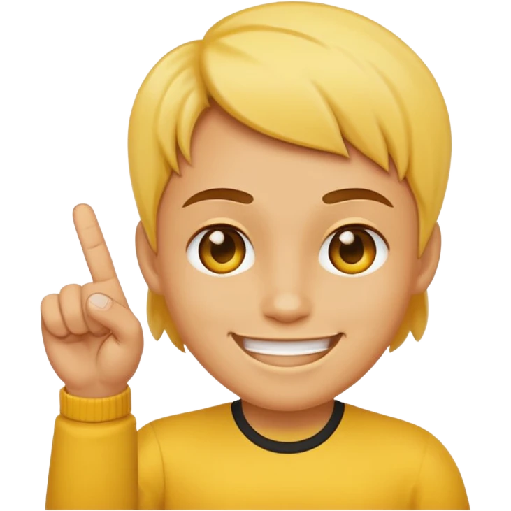 Face with middle finger Backwards (face only and face is yellow) emoji