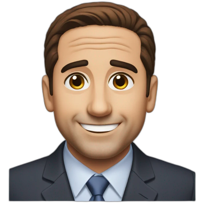 michael scott smiling emoji