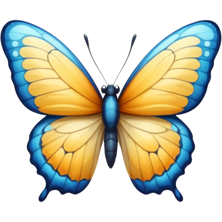 Watery water hydro butterfly with wet wings  emoji